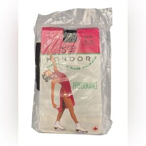 Mondor Performance 3310 Figure Skating Semi-opaque Tights 40 Denier Black 8-10